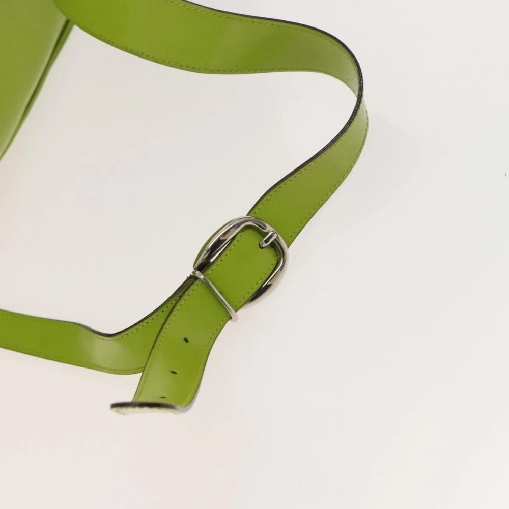 GUCCI Bamboo Body Bag Patent leather Green - Picture 7 of 16